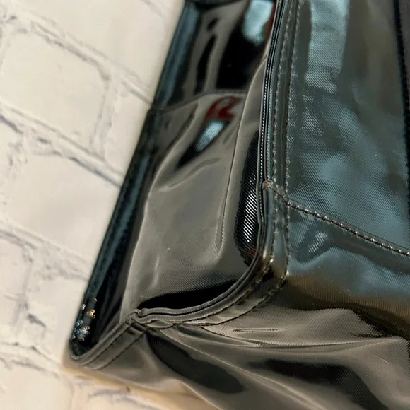 Tory Burch Black Patent Leather Logo Tote - EUC. - Picture 8 of 16